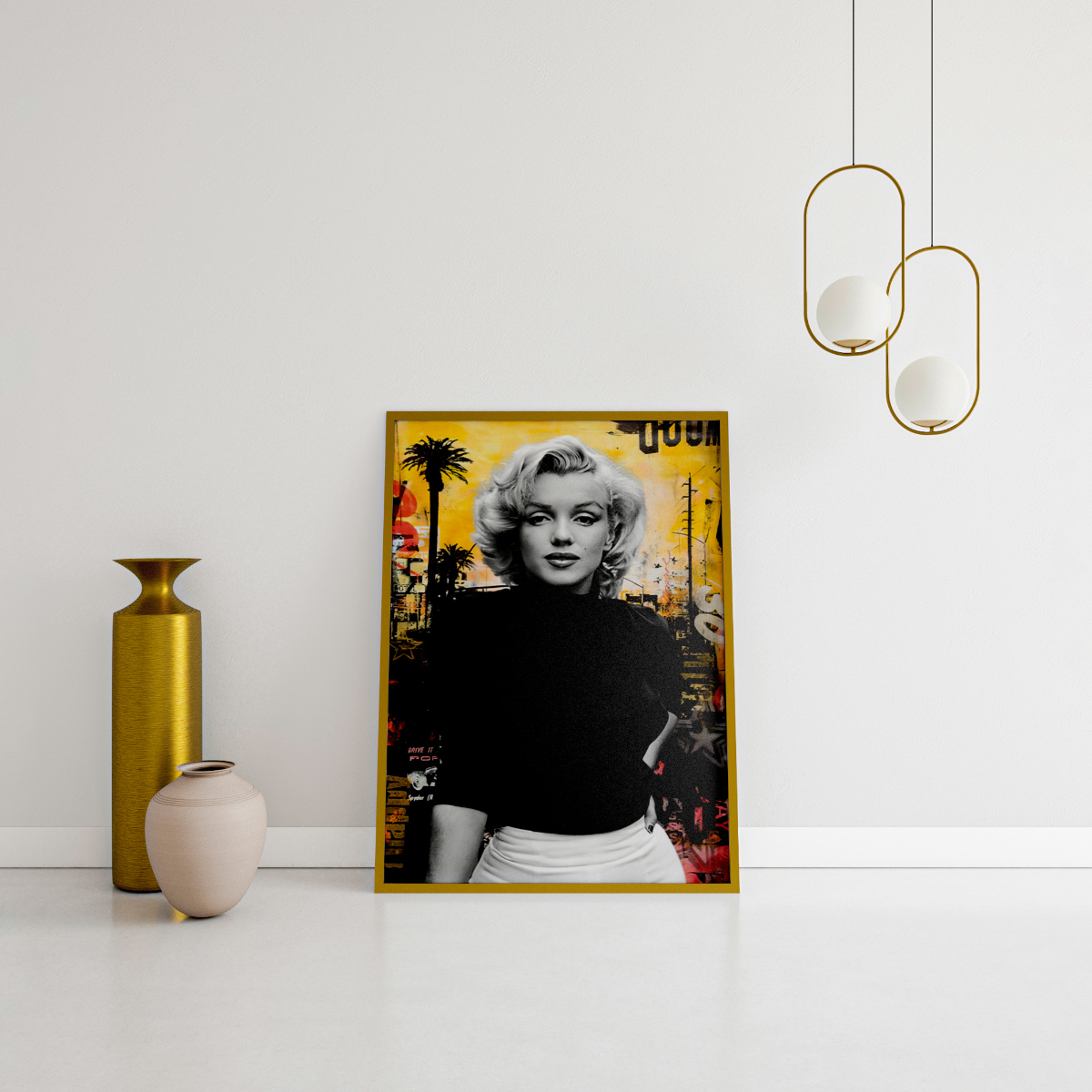 Marilyn na tle złotego blasku Los Angeles