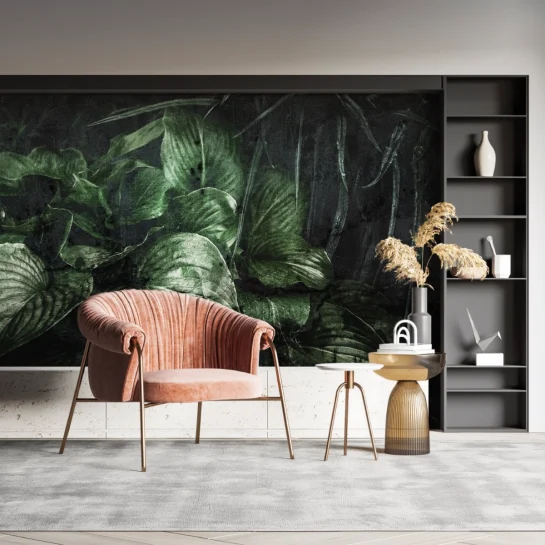 Tapeta Ciemna Zieleń