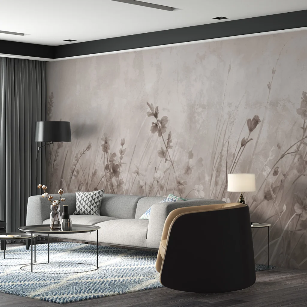 Fototapeta Trawy w Sepii