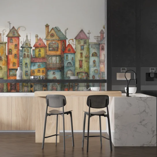 Fototapeta Kolorowe Kamieniczki